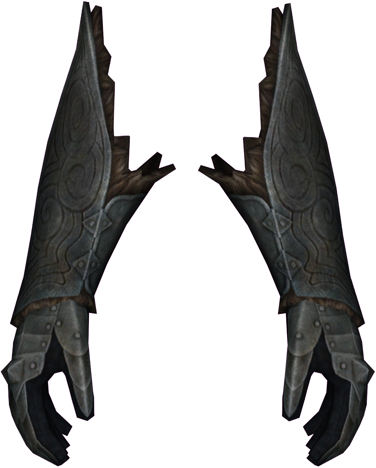 Steel Plate Gauntlets - Guanteletes De Placas De Acero Skyrim (1667x1712), Png Download