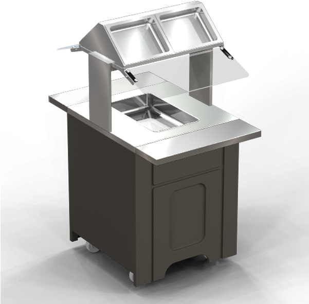 Hot Food Bar, Steam Table With 1 Dry Hot Well, Nsf4, - Food (600x600), Png Download