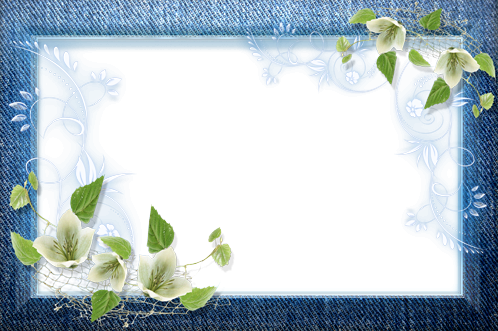 Elegante Marco De Los Pantalones Vaqueros - Stylish Photo Frame Png (498x331), Png Download