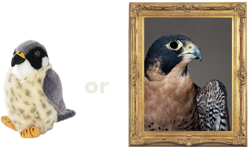 A - Wild Republic Peregrine Falcon - Audubon Plush Bird (550x325), Png Download