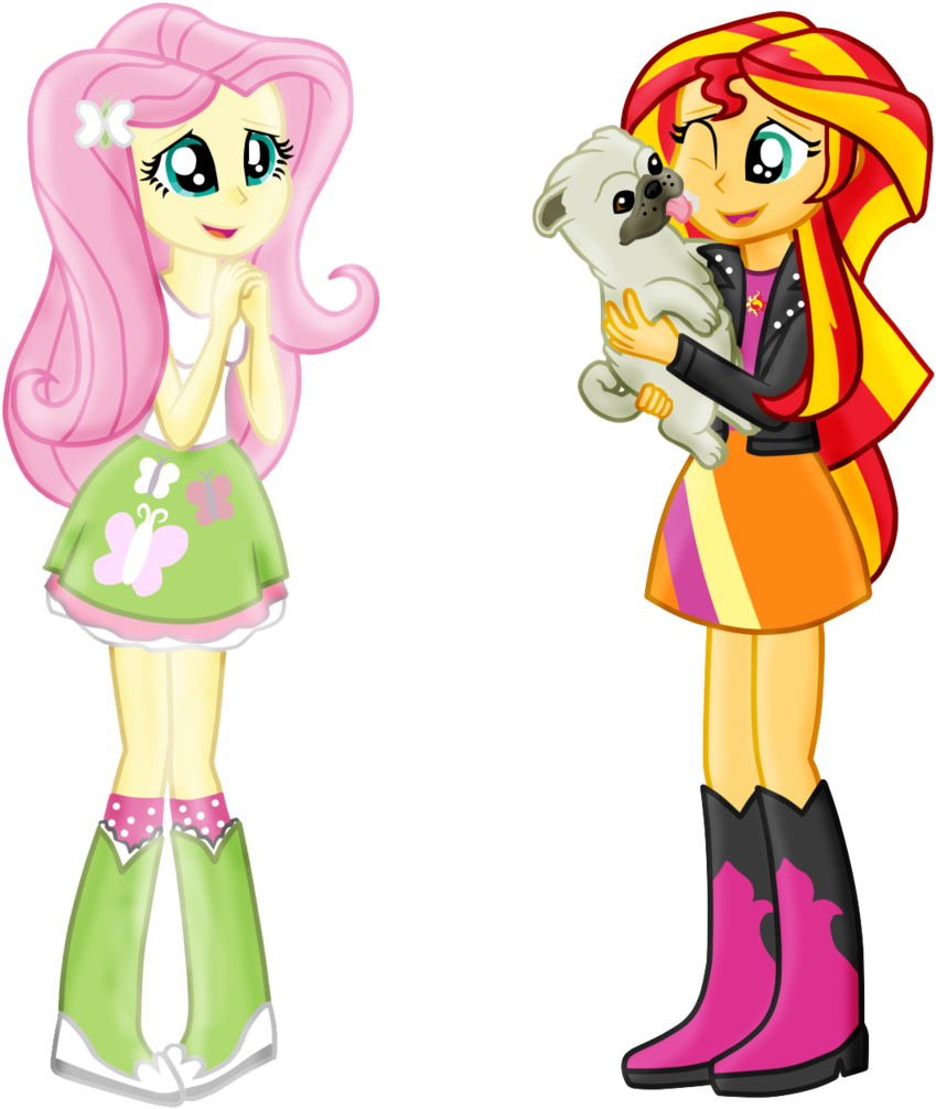 Majkashinoda626, Clothes, Cute, Dog, Equestria Girls, - Fluttershy (1062x1024), Png Download