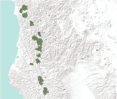 Northern California Peregrine Falcon Habitat - United States Of America (612x406), Png Download