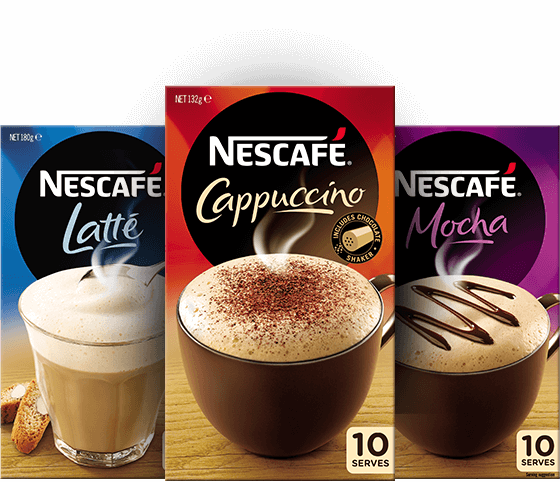 Product-packs@2x - Nescafe Coffee Sachets Decaffeinated 10pk (560x482), Png Download
