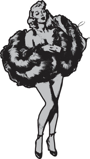 Vintage Pin Up Girl Wall Sticker - Wall Decal (374x663), Png Download