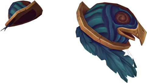 Carved Bird Head Pauldrons - Bird (675x615), Png Download