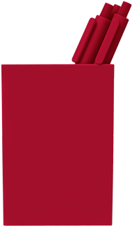 Red Pen Cup - Blue (420x420), Png Download