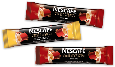 Nestle Nescafé Sweet & Creamy Samples Still Available - Nescafé Sweet & Creamy 3 Pack (497x305), Png Download