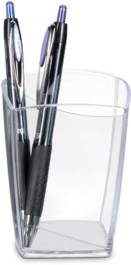5 Star Pencil Pot W74xd74xh105mm Crystal (396x396), Png Download