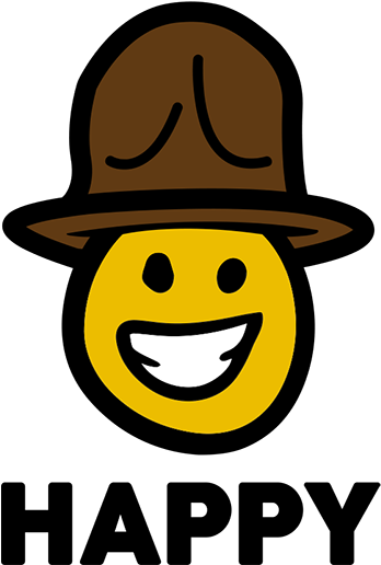 Vinilo Decorativo Pharrell Cara Feliz - Wall Decal (374x515), Png Download
