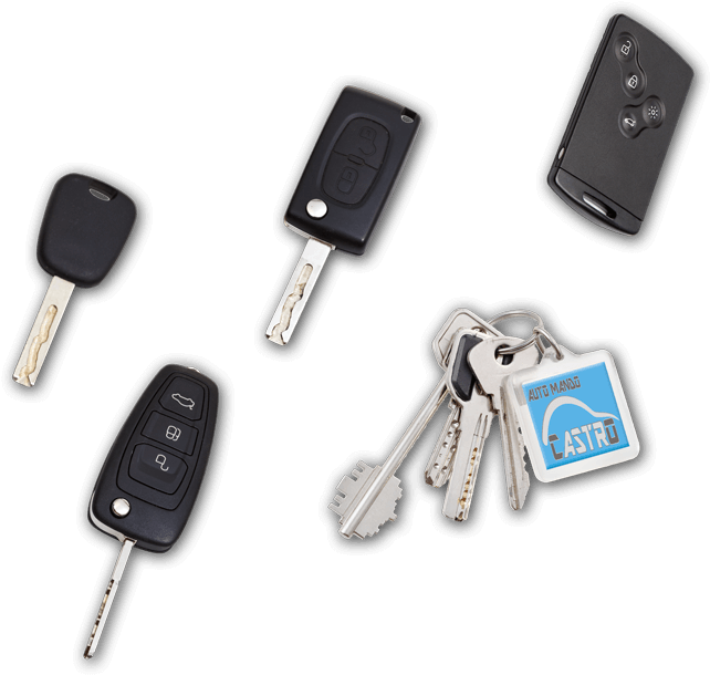 Duplicado De Llaves De Coche Con Chip, Mandos Y Cerraduras - Fuse (850x716), Png Download