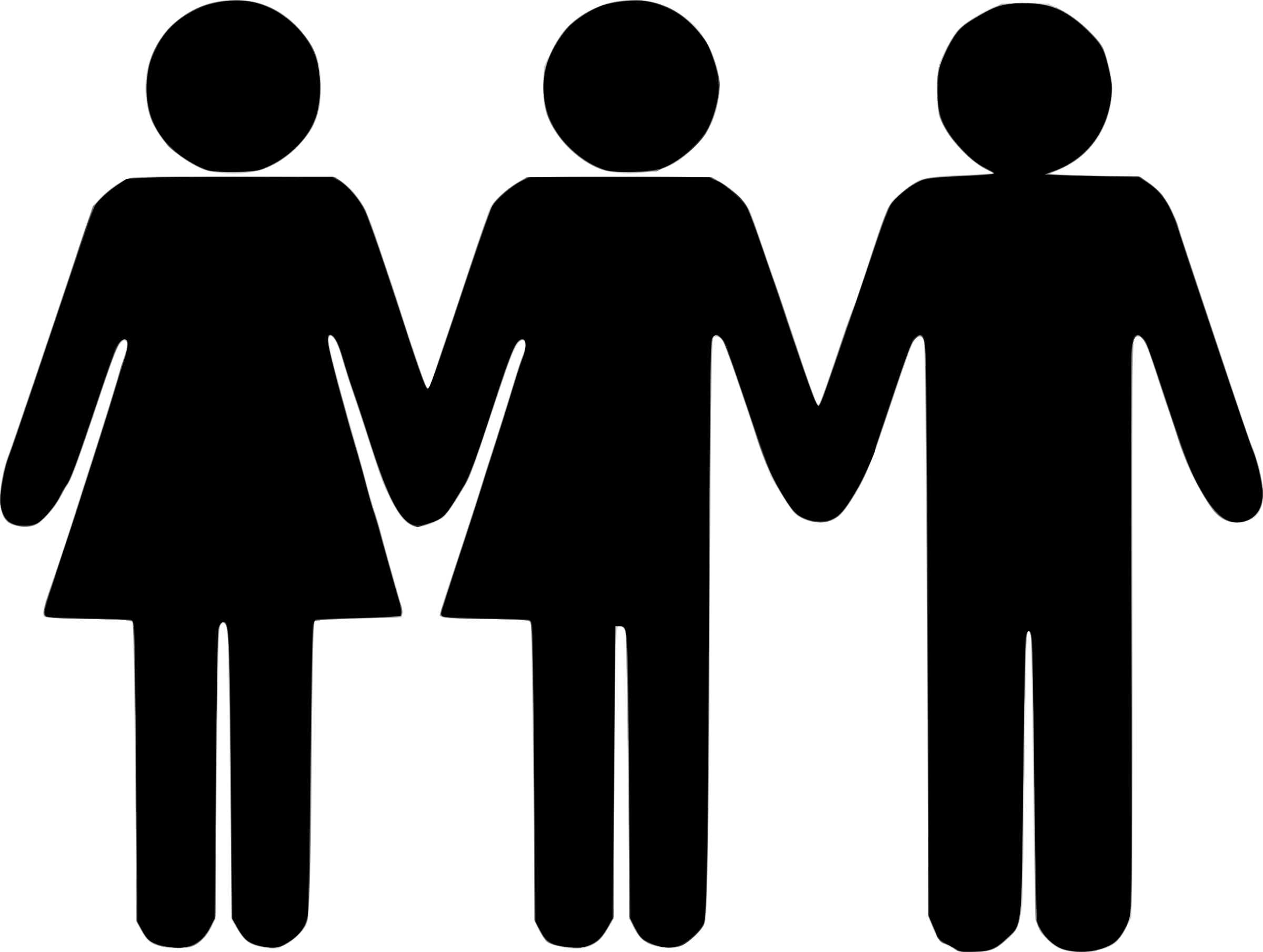 This Free Icons Png Design Of Polyamorous Triad (2400x1810), Png Download