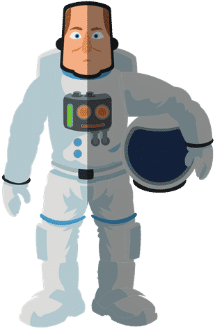 Astronaut - Drawing (500x500), Png Download