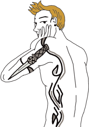 Naked Men - Male Bathtub Art Nude (450x450), Png Download