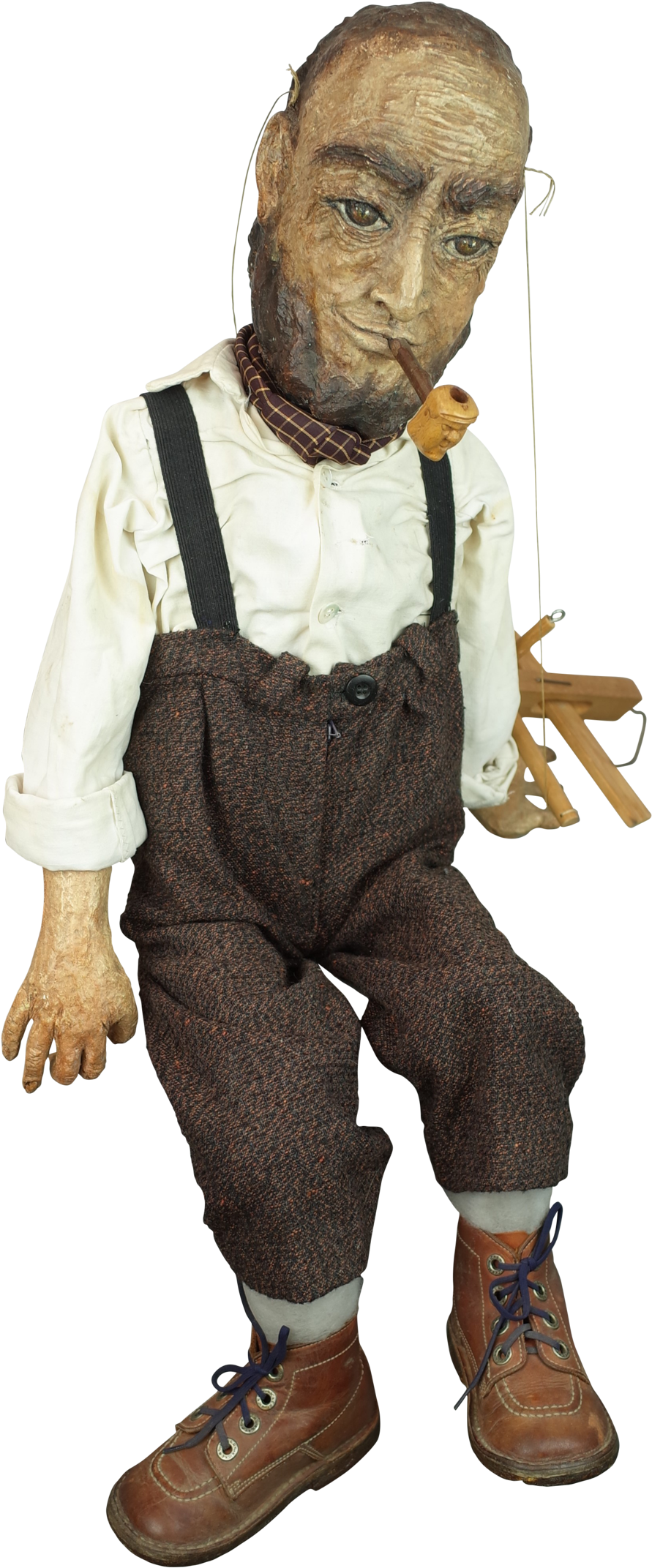 Papier Mache Marionette - Statue (1024x2252), Png Download