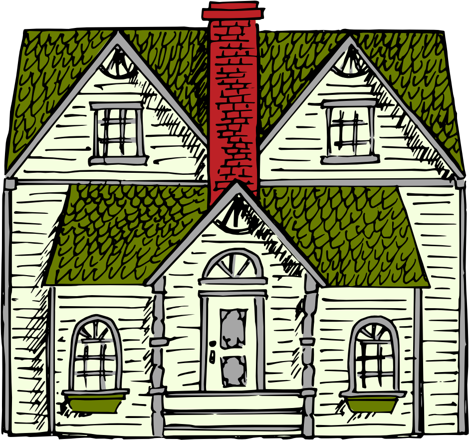 Victorian House - Old House Clip Art (1000x896), Png Download
