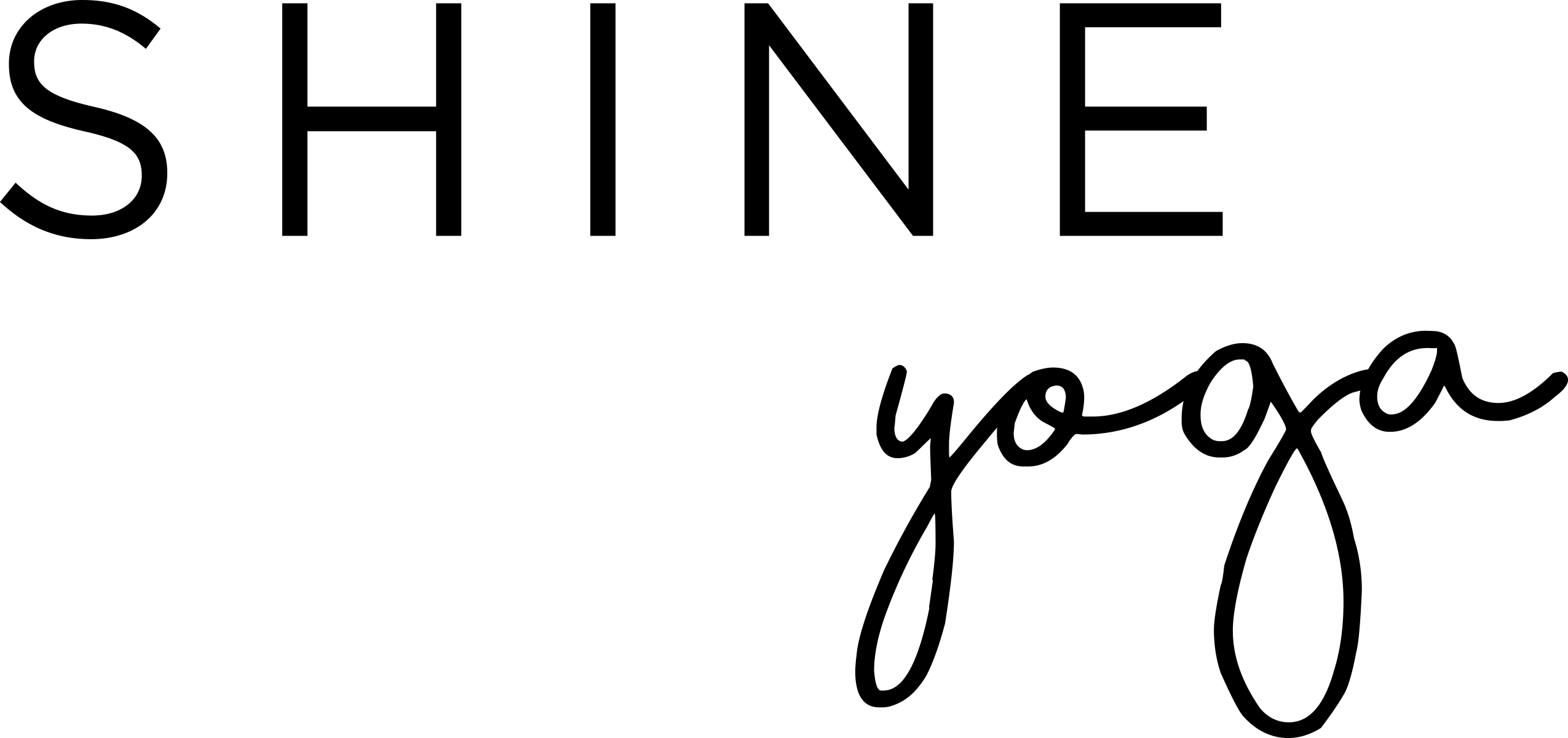 Logo Logo Logo Logo Logo - Shine Yoga (2550x1200), Png Download