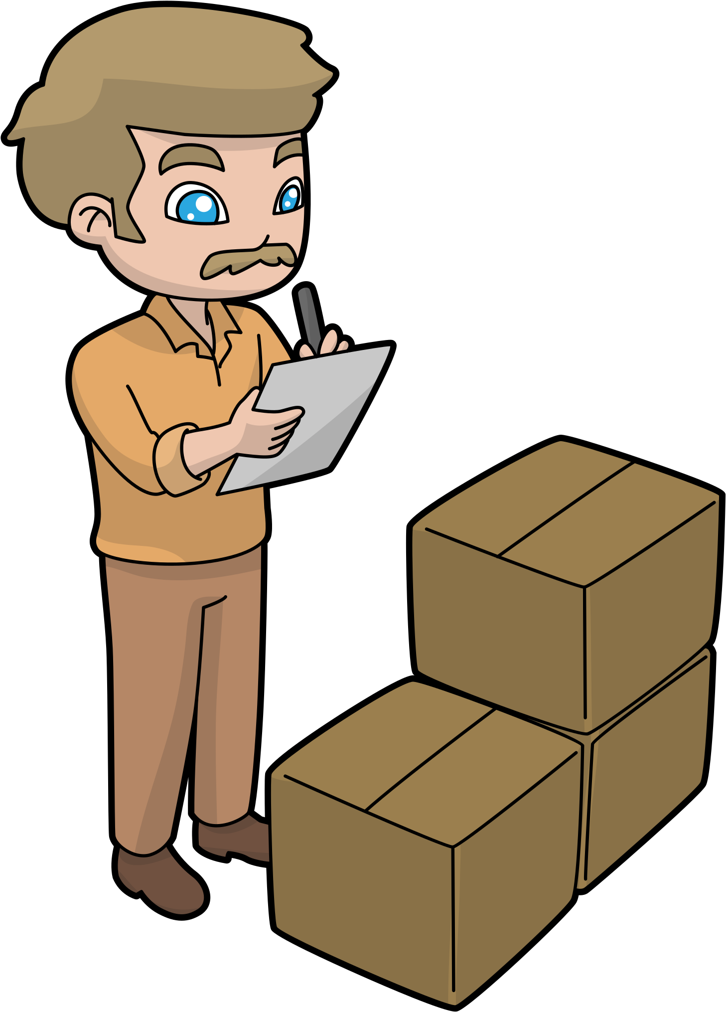 Open - Inventory Cartoon (2000x2480), Png Download