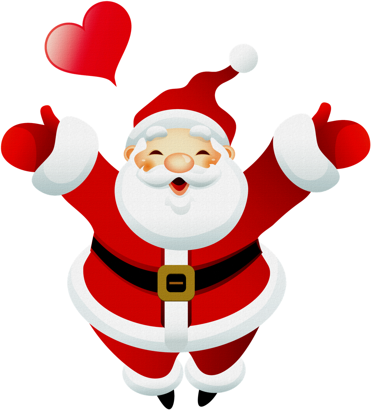 Papai Noel Png - Imagenes De Papa Noel Animadas (1549x1600), Png Download