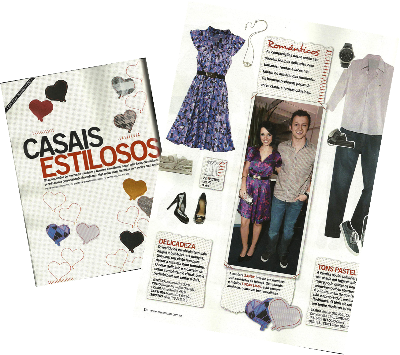 A Revista Manequim De Junho Traz Um Especial Com Casais (1307x1159), Png Download