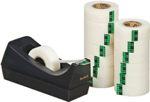 Scotch Magic Tape 900 Matt Roll 19mm X 33m Pack 14 (300x400), Png Download
