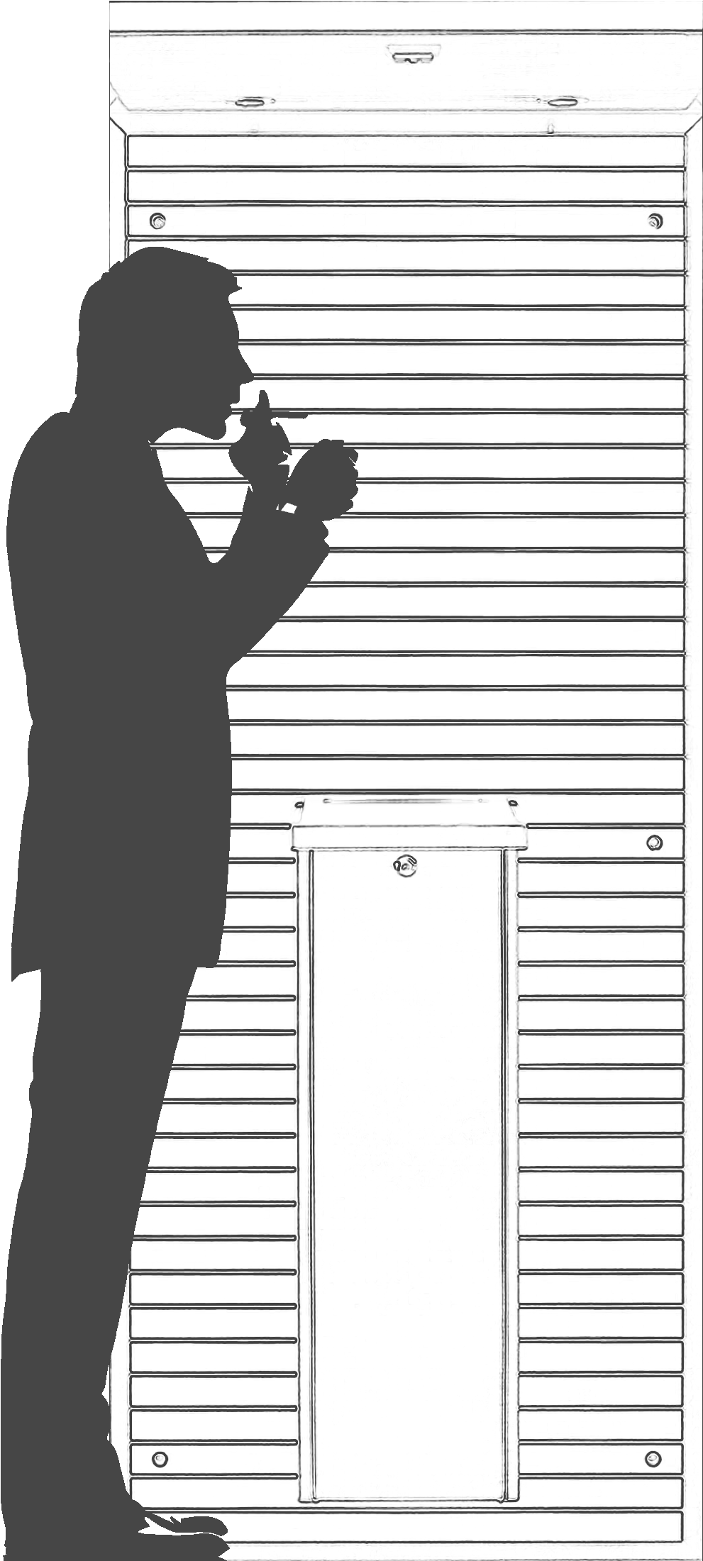 Smoking Zone - Silhouette (1250x2200), Png Download