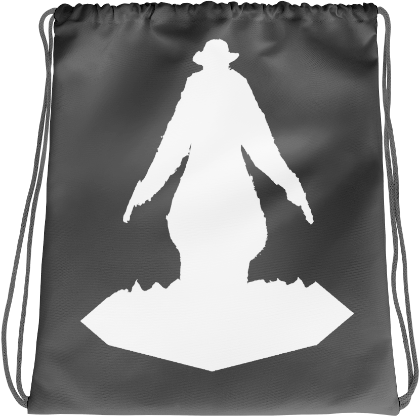 Warslinger Of The Heptad Silhouette Drawstring Bag (1000x1000), Png Download