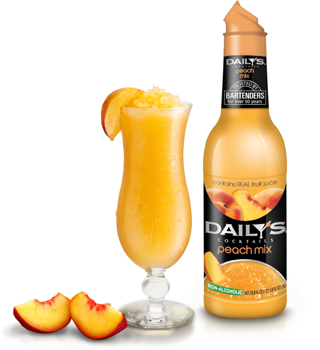 Dailys Mixer Daily's Cocktail Mixer Banana 1 Liter (1632x1600), Png Download
