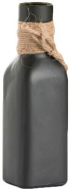 Tablecraft Cbv6218 Square Chalkboard Vase With Burlap (389x389), Png Download