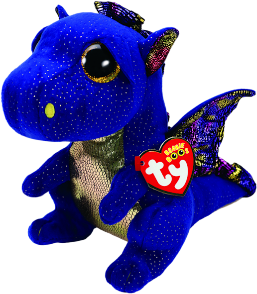 Ty Beanie Boos Med Saffire Dragon - Ty Dragon (600x600), Png Download
