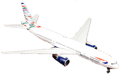 British Airways Usa Tail Boeing 777-200 - Boeing 777 (470x312), Png Download