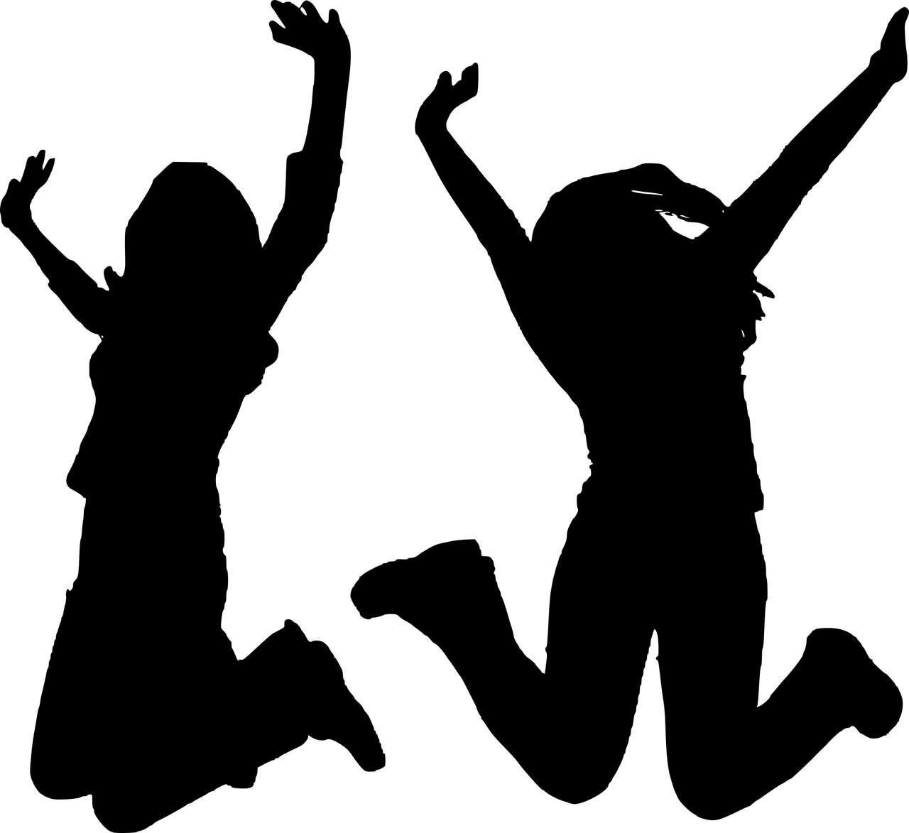 Woman Jumping Female Jumping Silhouette - Silueta Saltando Png (1280x1173), Png Download