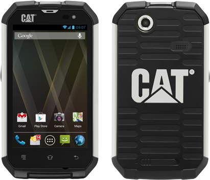Camera And Battery Life Review - Cat B15 | Black (440x399), Png Download