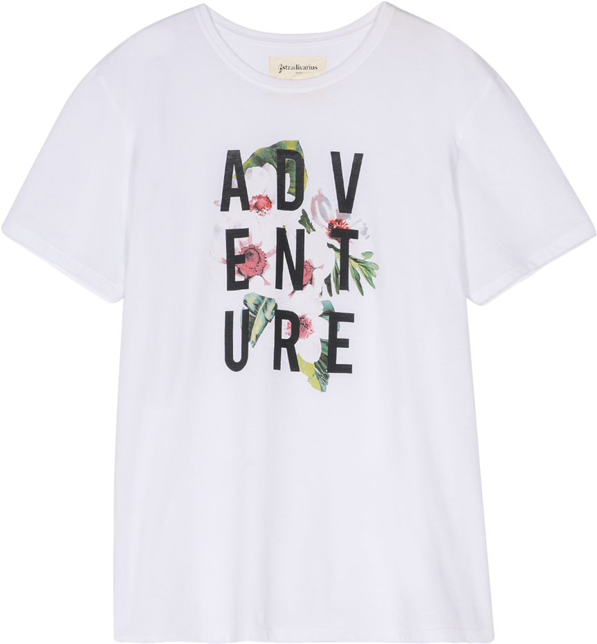 Camiseta Blanca Adventure (1000x1285), Png Download