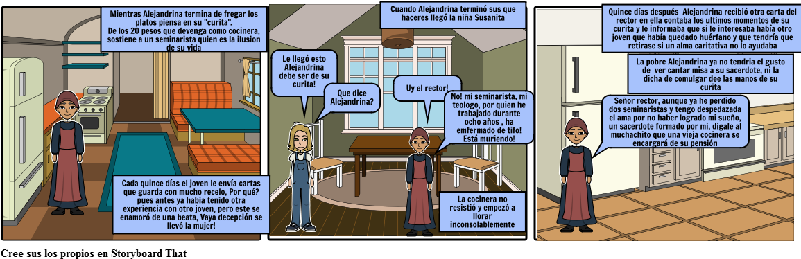 La Cocinera, Lampara - Cocinera Cuento (1164x385), Png Download