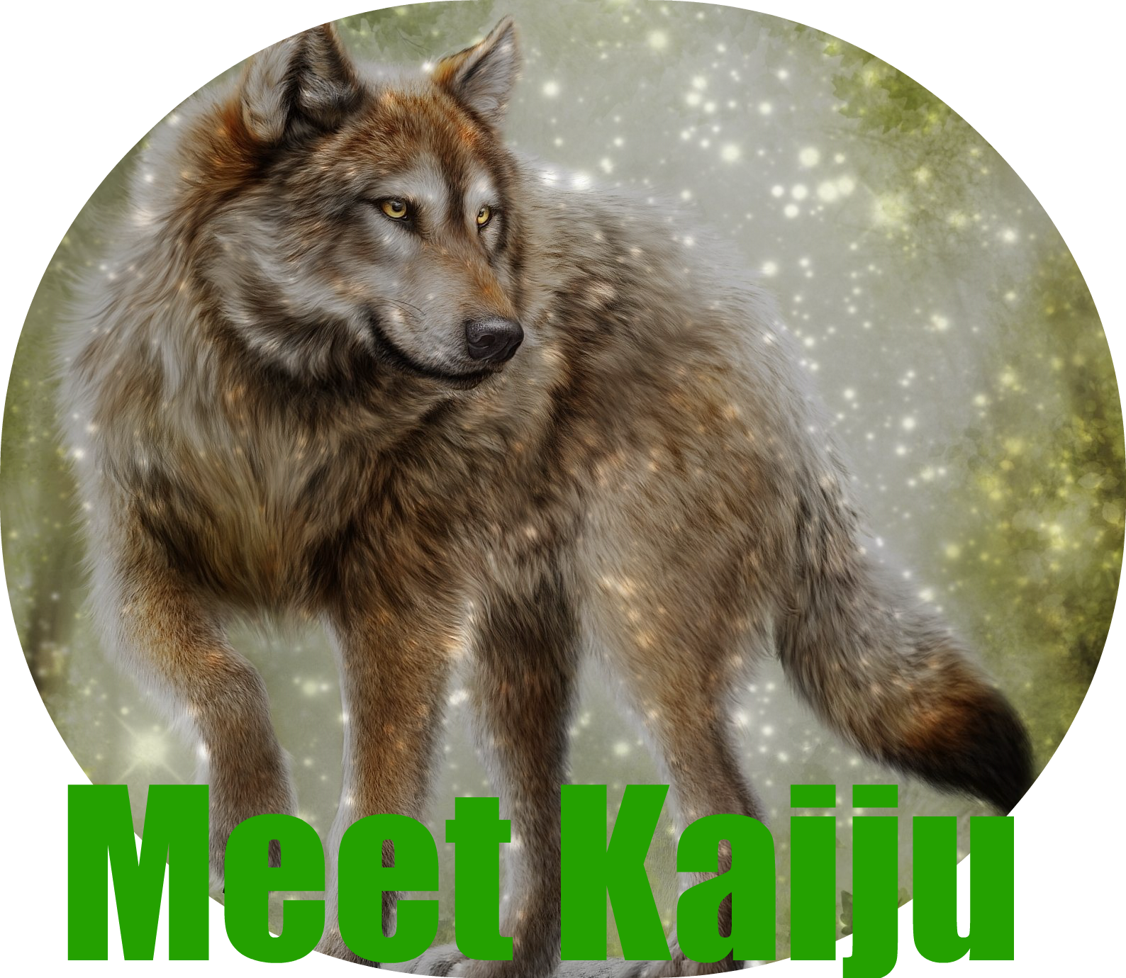 Gray Wolf Painting Wallpaper - Wolf Umbrella Cool Wolf Wild Animal Custom Folding (1588x1380), Png Download