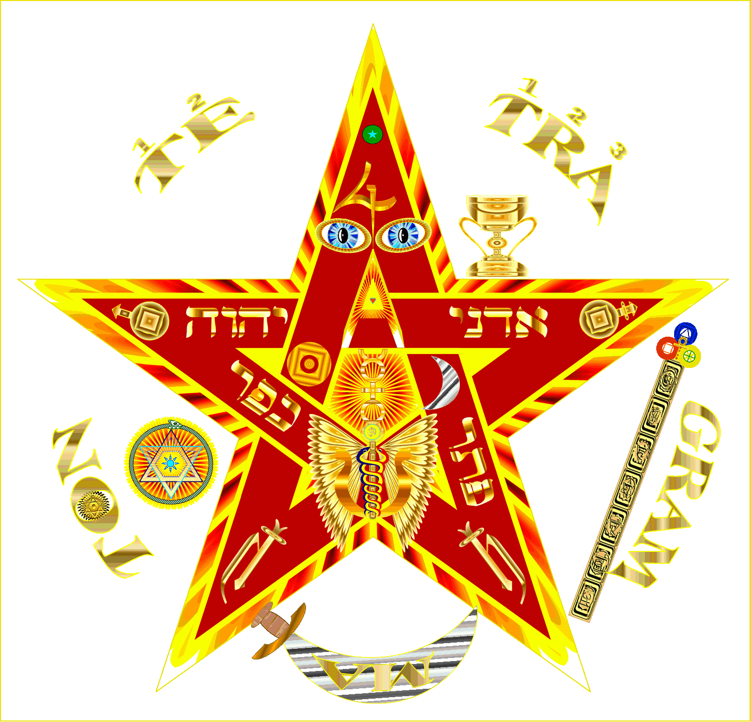 Pentagrama Esotérico Y Sus Signos Y Símbolos - Multiload Iud Price In Pakistan (1514x1456), Png Download