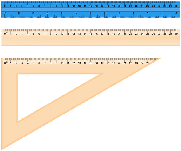 The Ruler, Setsquare, Centimeter, Measure, School - 20 Picture Of Parallel Lines In School Supply (640x549), Png Download
