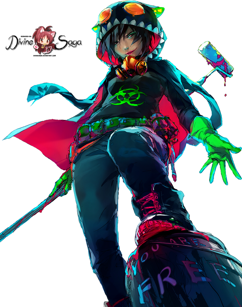 Fisheye Placebo Render - Fisheye Placebo Jen Render (990x1259), Png Download