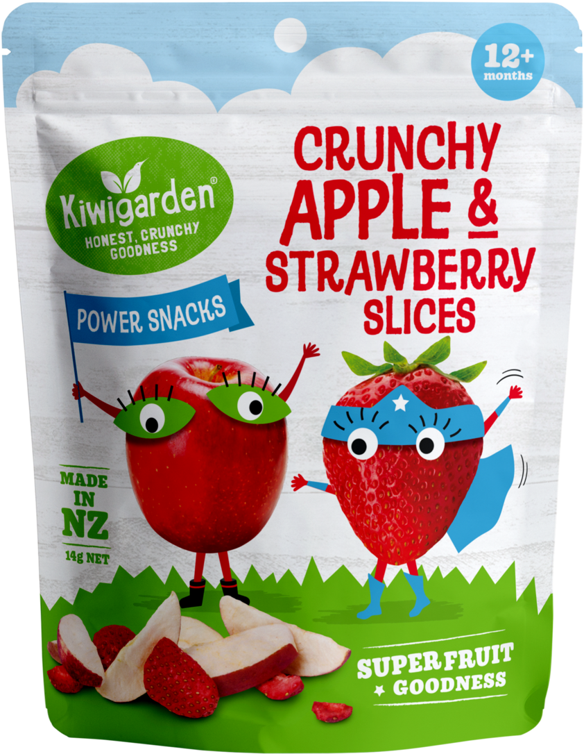 Apple & Strawberry Slices - Kiwigarden (1060x1268), Png Download