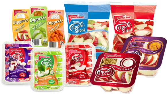 Healthy Apple Crisp With Crunch Pak - Crunch Pak Sweet Apple Slices - 14 Oz Bag (593x331), Png Download