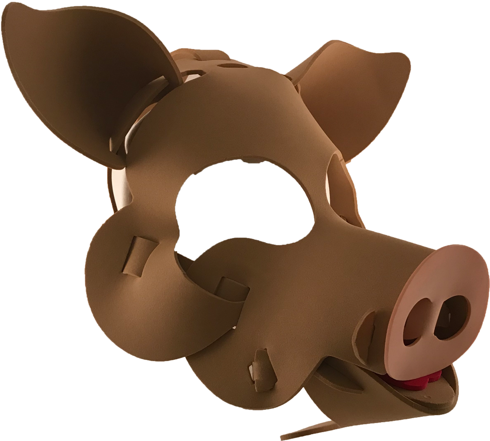 Pig Masks - Mask (1000x1000), Png Download