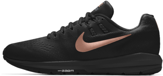 With The Rose Gold Swoosh <3 Products Engineered For - Nk Air Max 90 Premium Black (640x640), Png Download