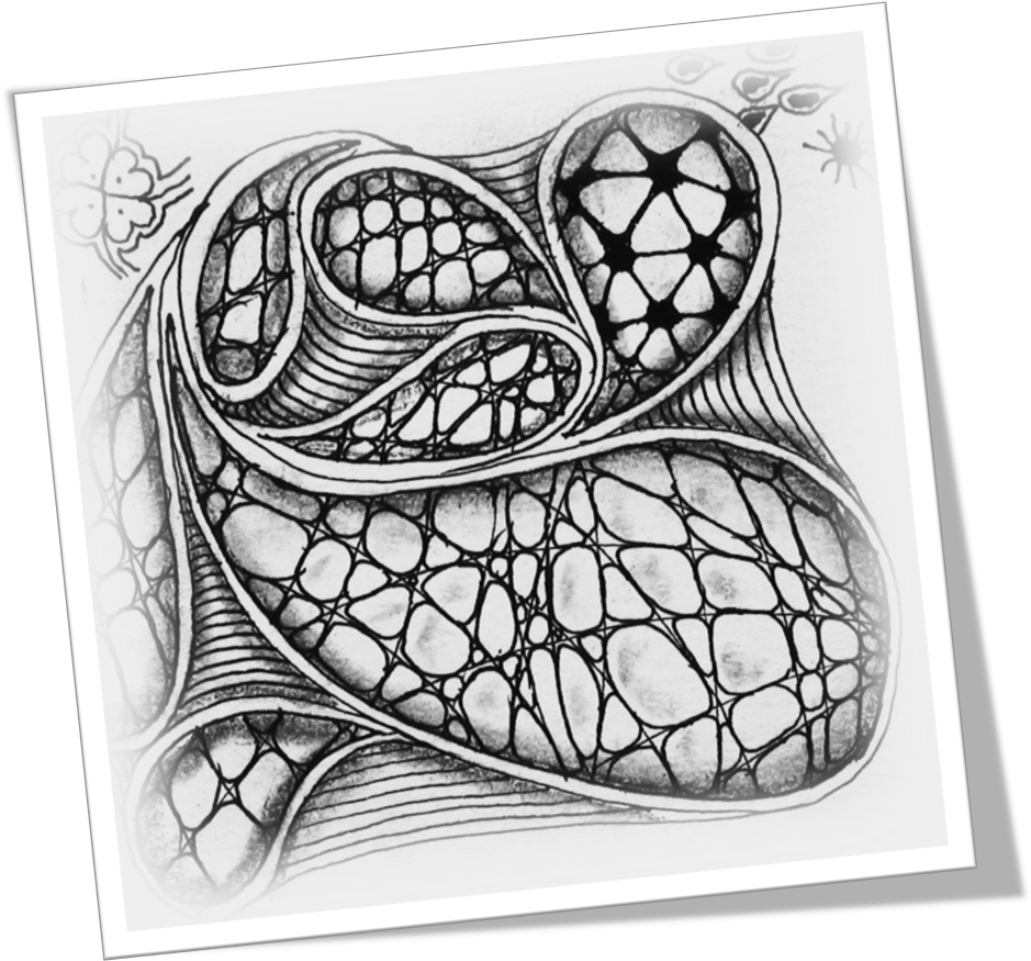 N Zeppel And Flux, Duotangles Diva's Challenge No - Doodle (948x932), Png Download