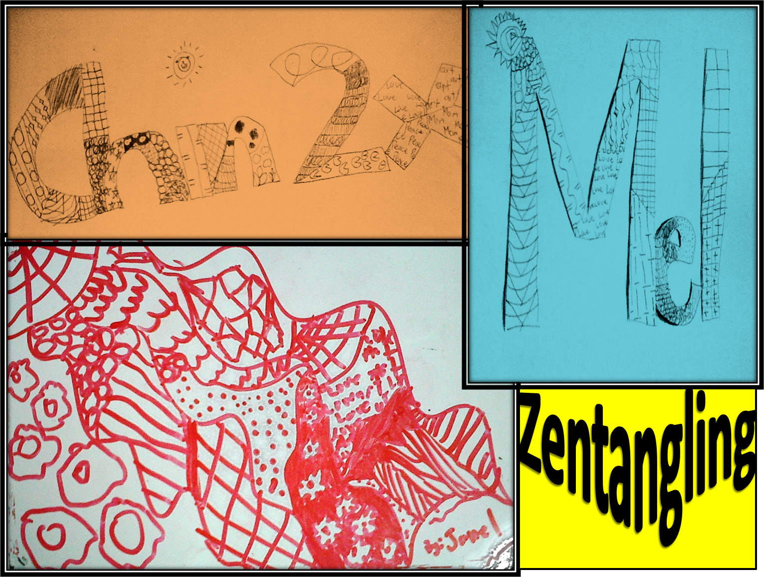 Zentangle Art - Art (1531x1156), Png Download