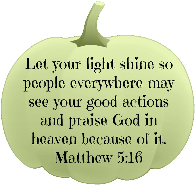 Free Printable Bible Verse Pumpkin Fall-autumn Decorations - Pumpkin Bible Verse (800x800), Png Download
