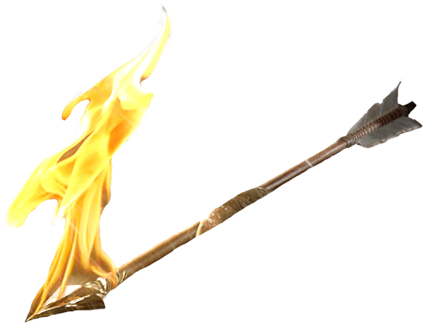 Flecha De Fogo Png (1024x753), Png Download