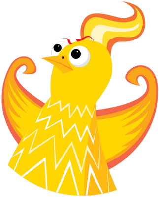 Flaming Chickens (400x400), Png Download