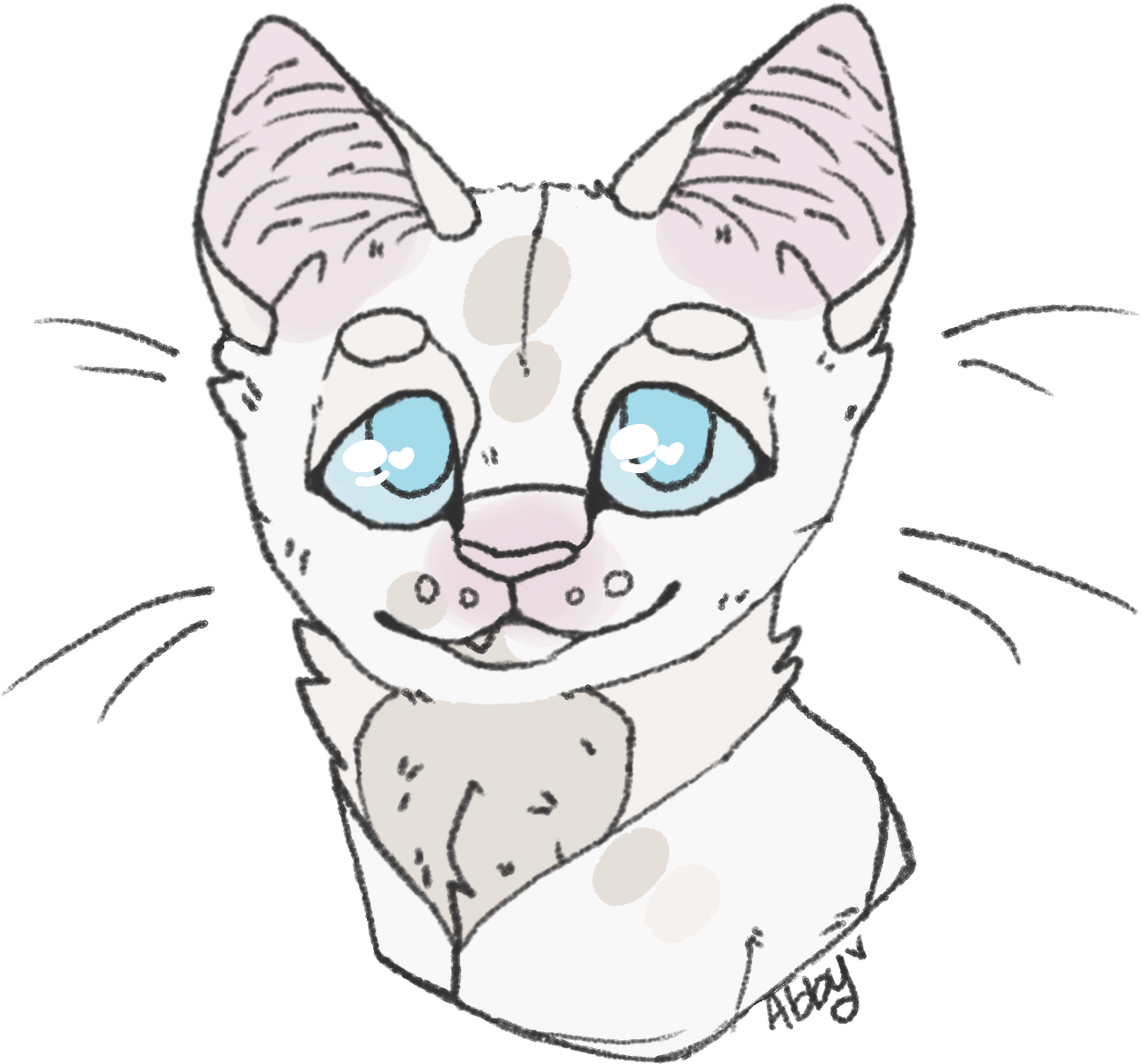 Toad Headshot 234 - Domestic Short-haired Cat (1374x1416), Png Download