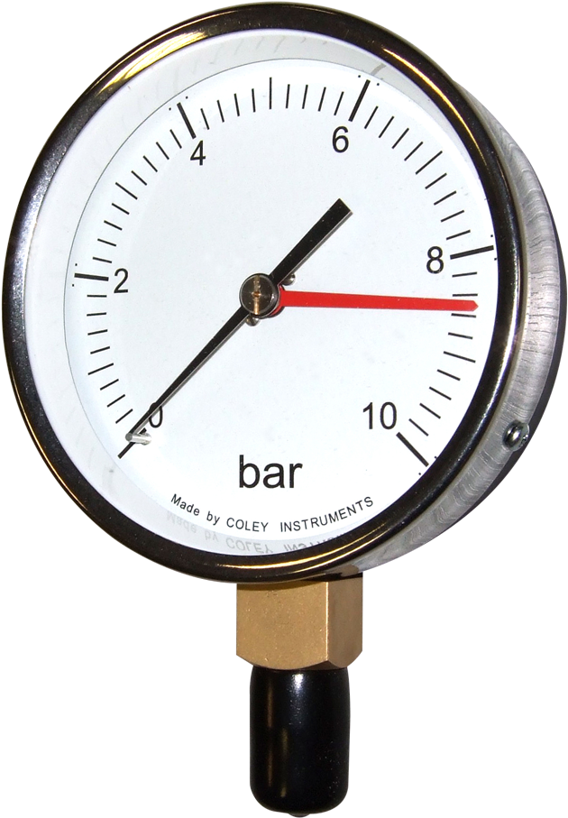 Stewart-buchanan Coley Hvac Pressure Gauge, 100mm Dial - Pressure Measurement (1000x1000), Png Download