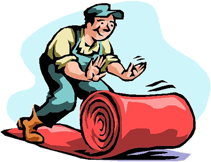 Carpets, Vinyl Flooring, Rugs, Blinds - Roll Out The Red Carpet Cartoon (900x900), Png Download